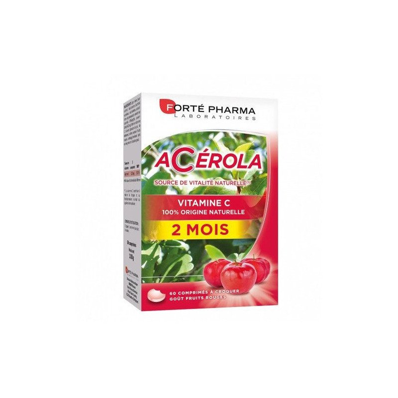 FORTE PHARMA ACEROLA 60 COMPRIMES FORTE PHARMA ACEROLA 60 COMPRIMES