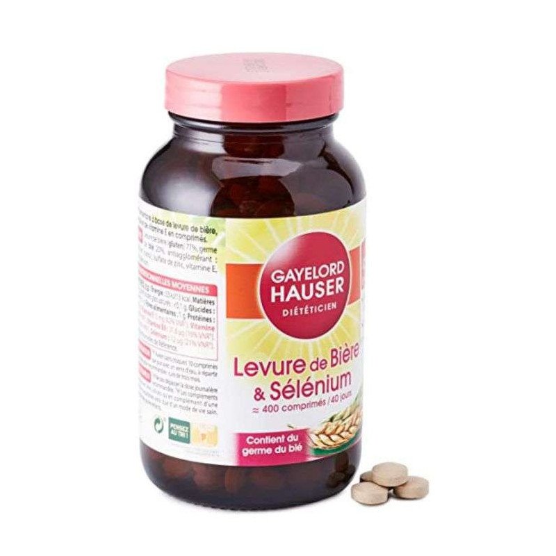 GAYELORD HAUSER LEVURE DE BIERE ET SELENIUM 400 COMPRIMES GAYELORD HAUSER LEVURE DE BIERE ET SELENIUM 400 COMPRIMES