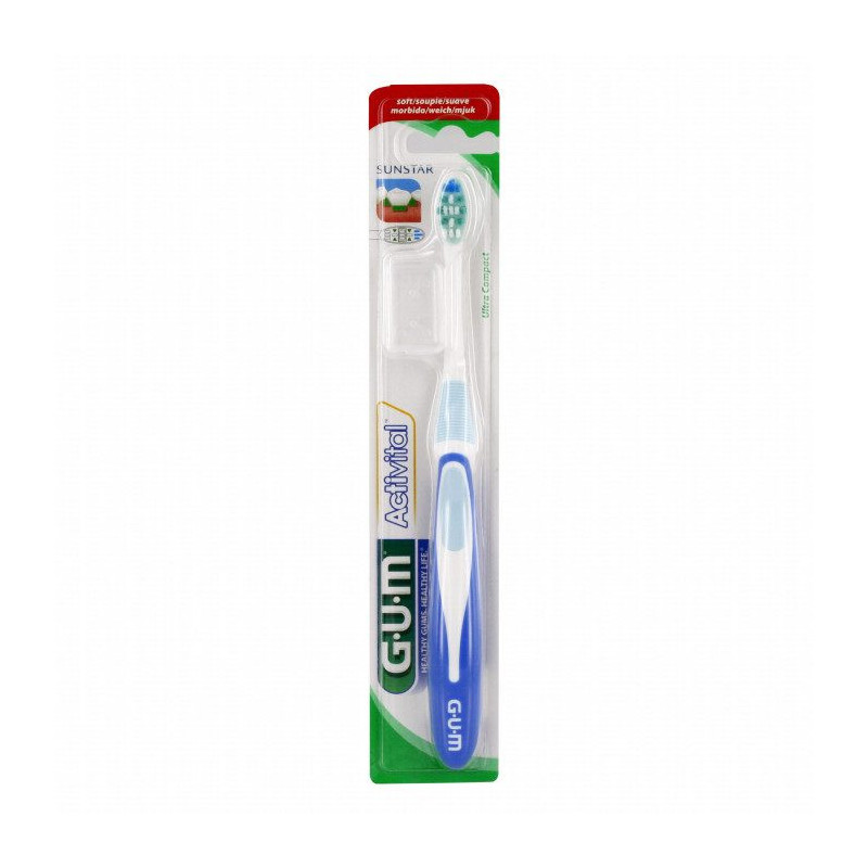 GUM BROSSE A DENTS ACTIVITAL SOUPLE AVEC TETE SILHOUETTE REF 585