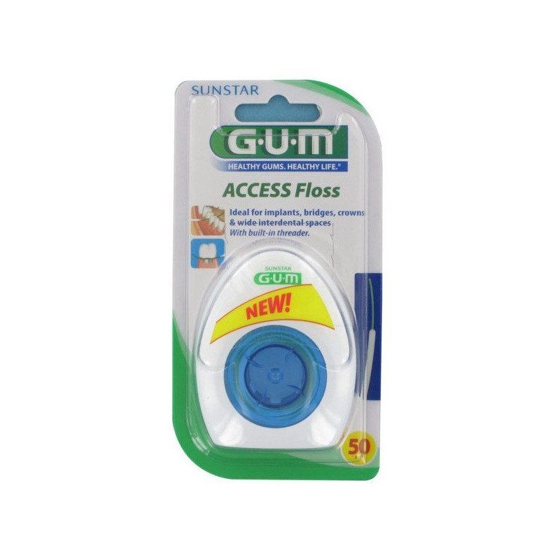GUM FIL ACCESS FLOSS IMPLANT BRIDGE ET COURONNE REF 3200