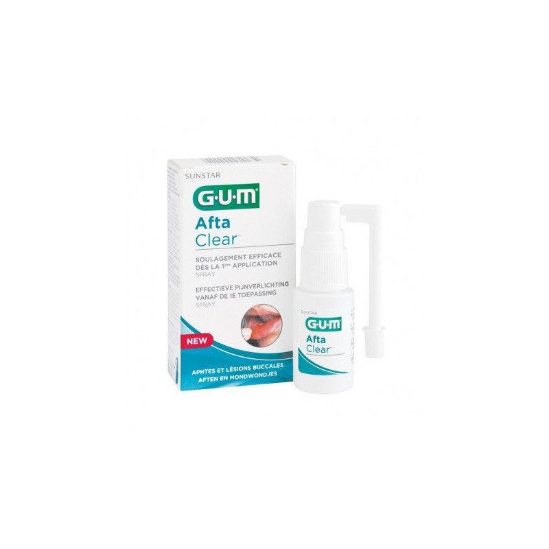 GUM AFTACLEAR SPRAY APHTES ET LESIONS BUCCALES 15ML REF 2420 GUM AFTACLEAR SPRAY APHTES ET LESIONS BUCCALES 15ML REF 2420