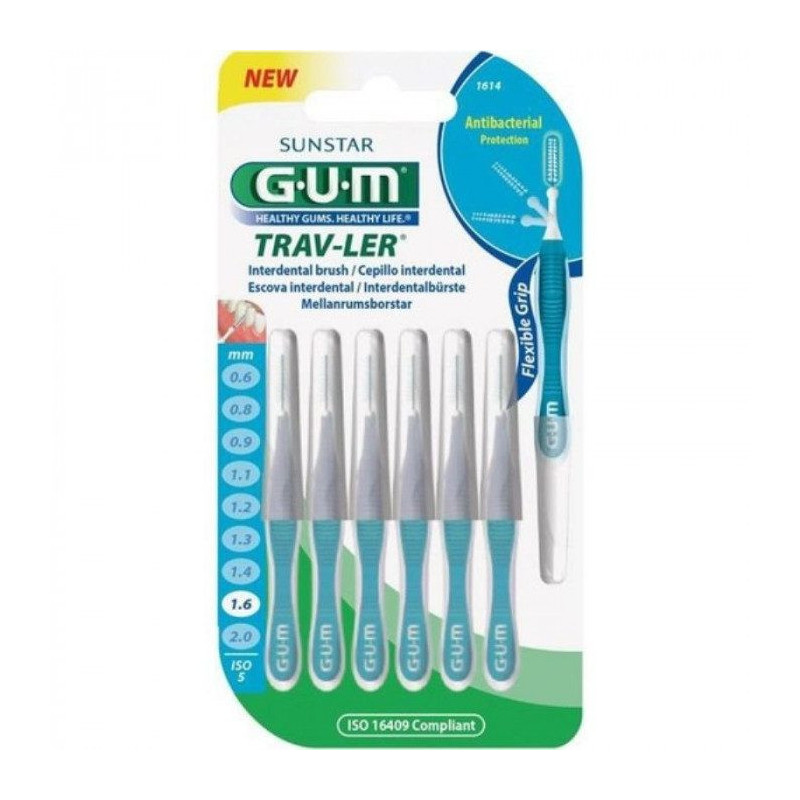 GUM MANCHE PAR 4 UNITES AVEC BROSSETTE FINE 1.6 MM REF 1614