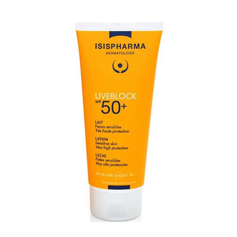ISISPHARMA UVEBLOCK SPF 50+ LAIT PEAUX SENSIBLES 100ml