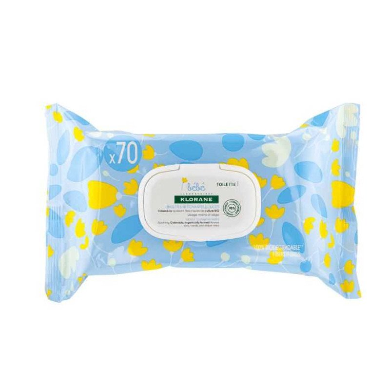 KLORANE BEBE LINGETTES NETTOYANTES POUR LE CHANGE BOITE DE 70 KLORANE BEBE LINGETTES NETTOYANTES POUR LE CHANGE BOITE DE 70