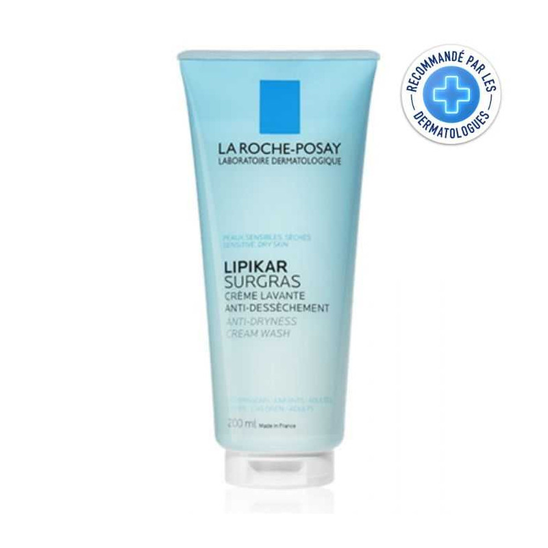 LA ROCHE POSAY LIPIKAR SURGRAS CREME LAVANTE ANTI DESSECHEMENT 200 ML