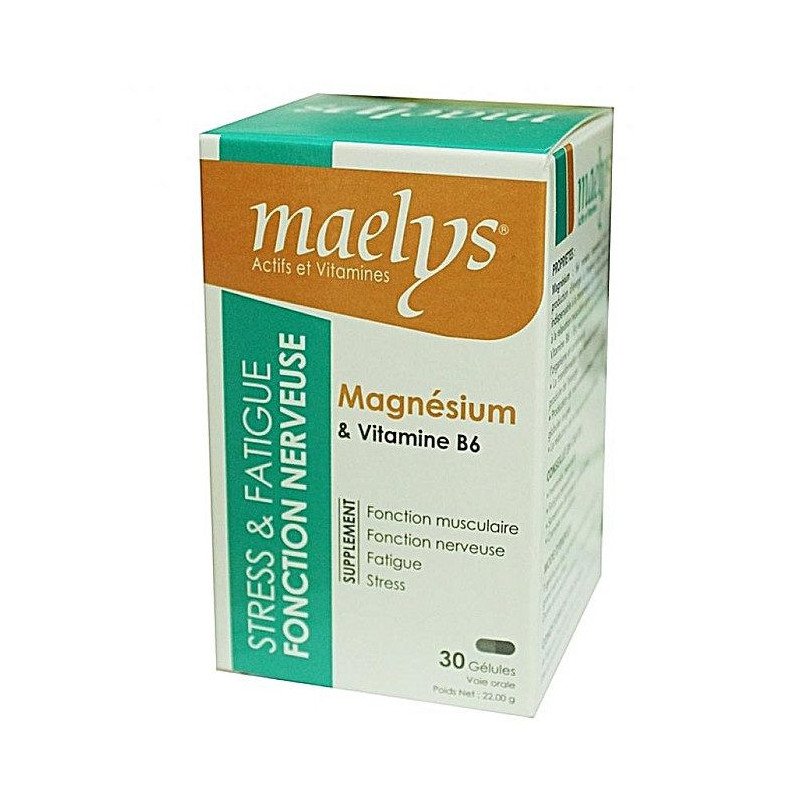 MAELYS MAGNESIUM & VITAMINE B6 30 GÉLULES MAELYS MAGNESIUM & VITAMINE B6 30 GÉLULES
