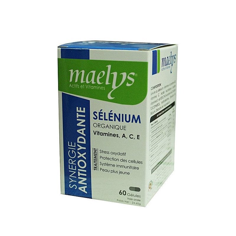 MAELYS SÉLÉNIUM ORGANIGUE ACE ANTIOXYDANTE 60 GÉLULES MAELYS SÉLÉNIUM ORGANIGUE ACE ANTIOXYDANTE 60 GÉLULES