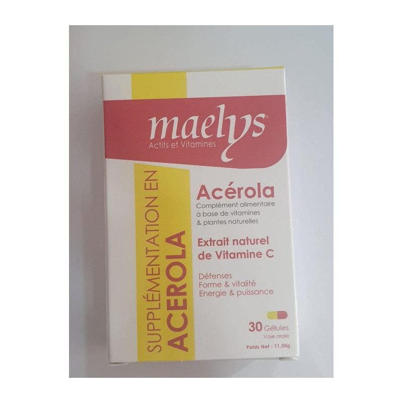 MAELYS ACEROLA 30 GELULES MAELYS ACEROLA 30 GELULES