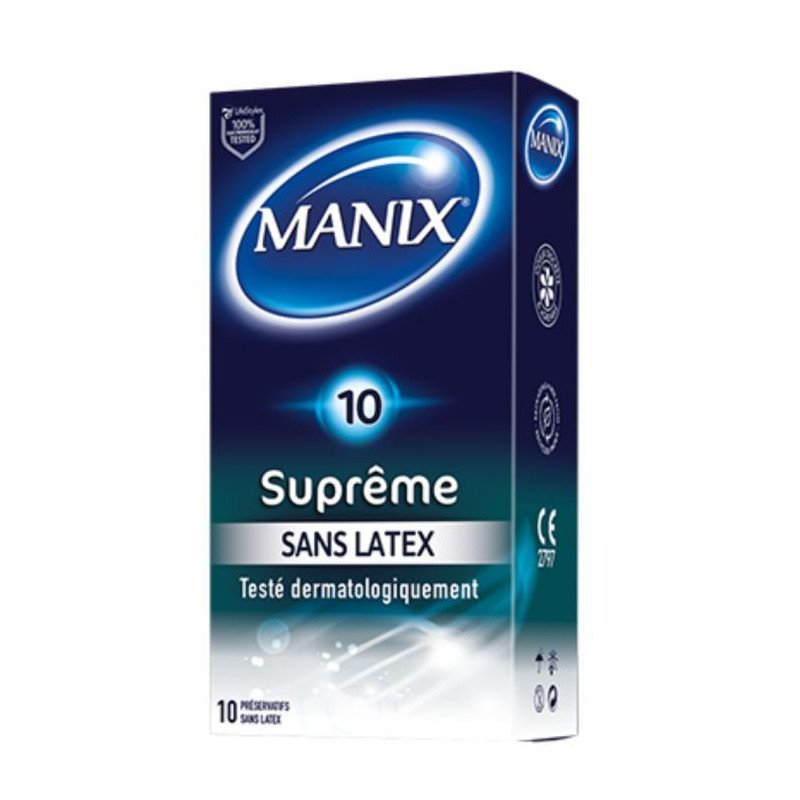 MANIX SUPREME SANS LATEX 10 PRESERVATIFS