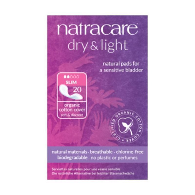 NATRACARE Serviette dry and light pour légère incontinence 20 u