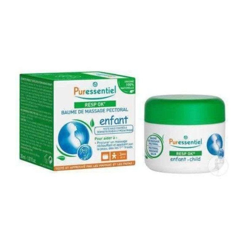 PURESSENTIEL RESPIRATOIR OK BAUME DE MASSAGE PECTORAL ENFANT 60 ML PURESSENTIEL RESPIRATOIR OK BAUME DE MASSAGE PECTORAL ENFANT 60 ML
