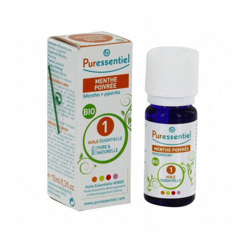PURESSENTIEL HUILE ESSENTIELLE MENTHE POIVREE BIO 10 ML