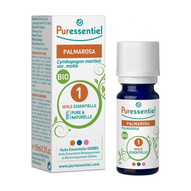 PURESSENTIEL HUILE ESSENTIELLE PALMAROSA BIO 10 ML
