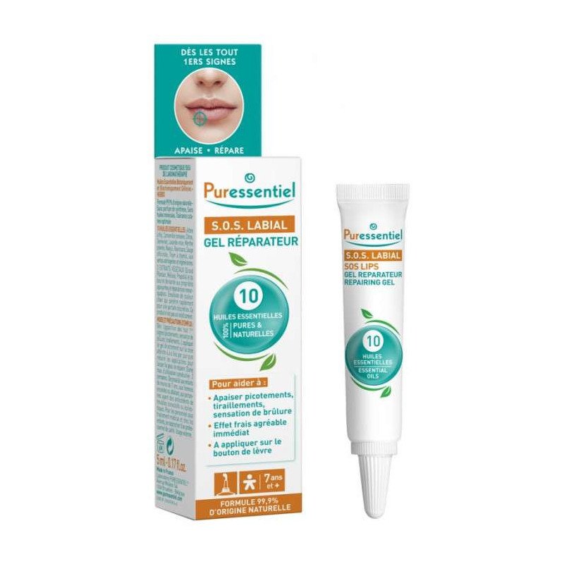 PURESSENTIEL SOS LABIAL GEL REPARATEUR LEVRES