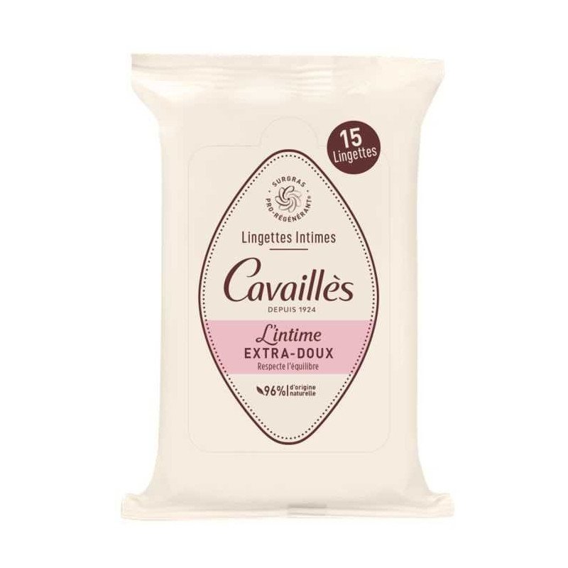 ROGE CAVAILLES LINGETTES INTIME EXTRA DOUX 15 UNITES ROGE CAVAILLES LINGETTES INTIME EXTRA DOUX 15 UNITES