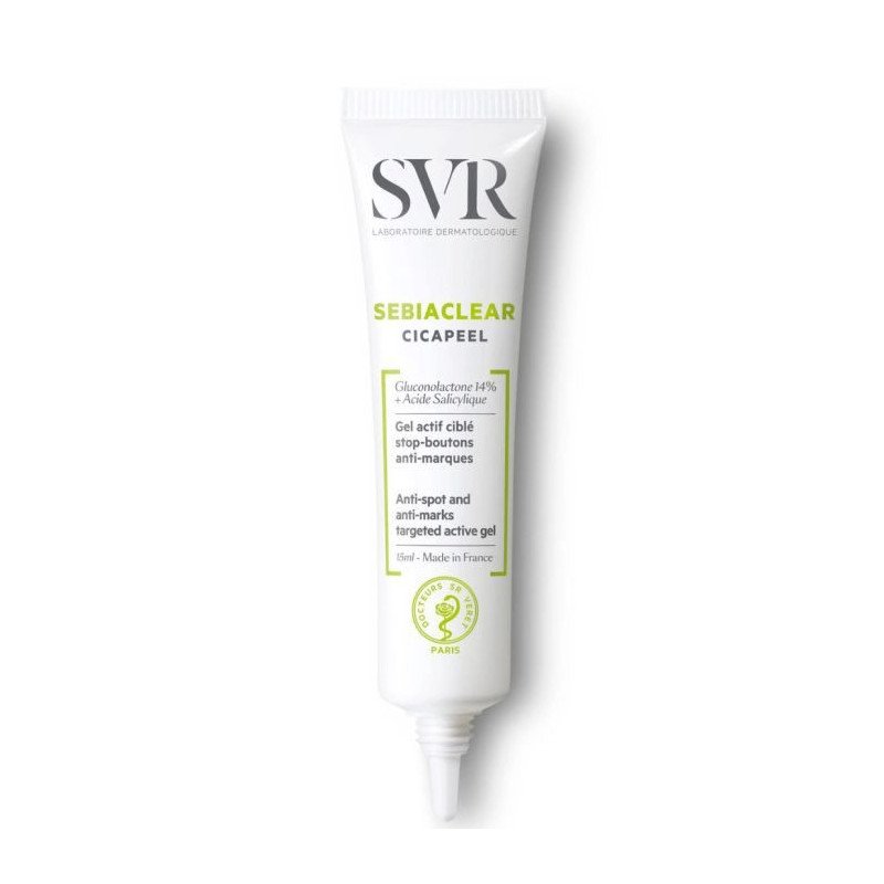 SVR SEBIACLEAR CICAPEEL GEL ACTIF CIBLE - 15 ML SVR SEBIACLEAR CICAPEEL GEL ACTIF CIBLE - 15 ML