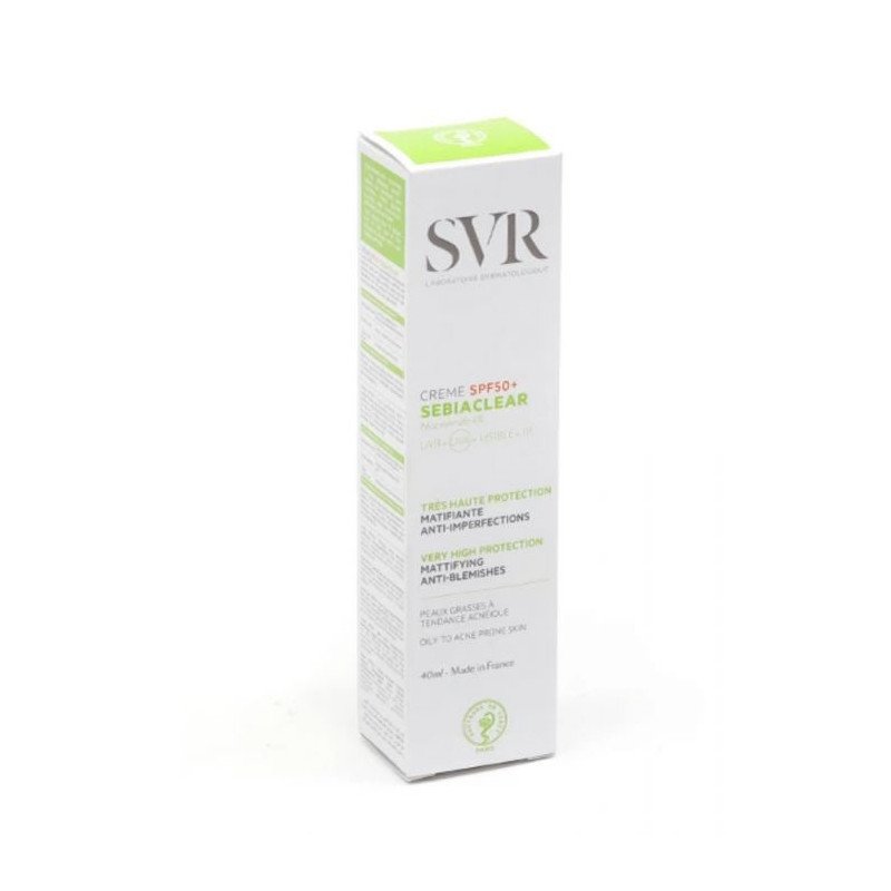 SVR SEBIACLEAR SPF 50+ CREME 40 ML SVR SEBIACLEAR SPF 50+ CREME 40 ML