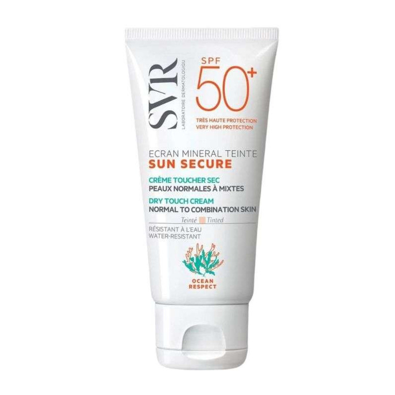 SVR Sun Secure Ecran solaire minéral teinté peaux normales à mixtes SPF50+