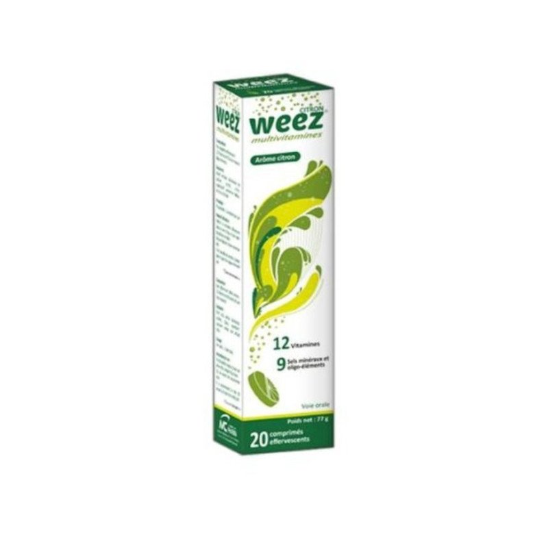 WEEZ multivitamines citron 20comprimes