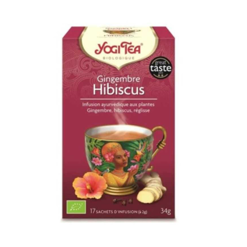 YOGI TEA GINGEMBRE HIBISCUS 17 SACHETS