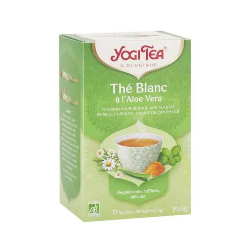 YOGI TEA THE BLANC A L'ALOE VERA 17 SACHETS