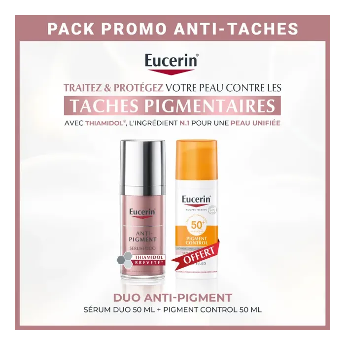 EUCERIN DUO PACK ANTI PIGMENT SERUM DUO + ECRAN SUN PROTECTION SPF50+