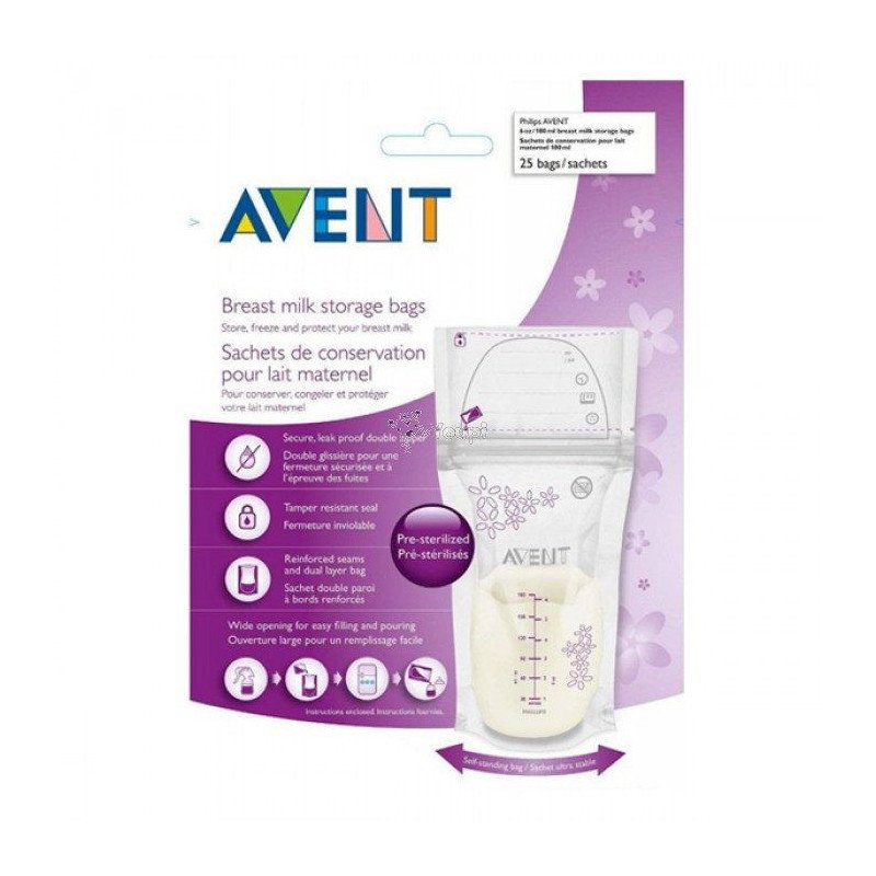 AVENT SACHETS DE CONSERVATION DU LAIT MATERNEL