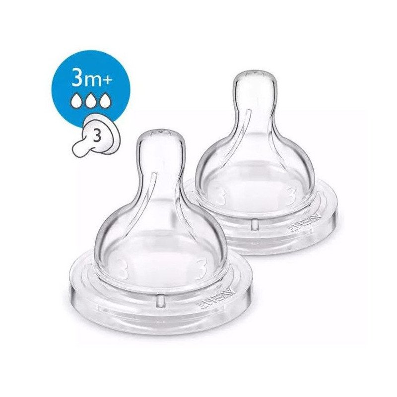 AVENT CLASSIQUE 2 TETINES- 3M+ / 3T AVENT CLASSIQUE 2 TETINES- 3M+ / 3T