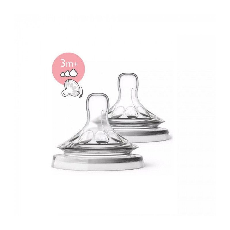 AVENT TETINE NATURAL 3M+ DEBIT AJUSTABLE AVENT TETINE NATURAL 3M+ DEBIT AJUSTABLE