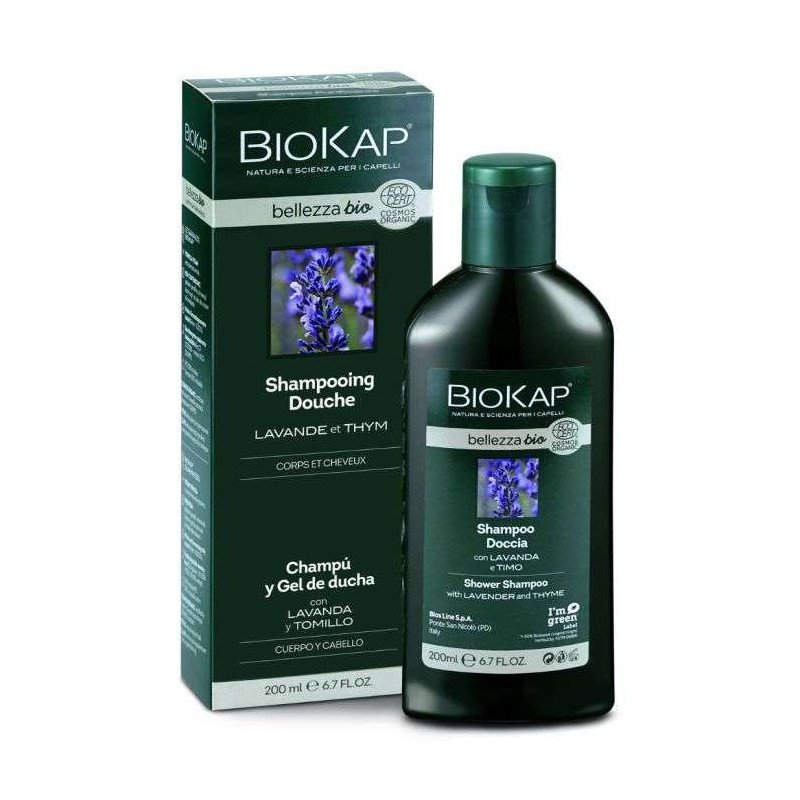 BIOKAP SHAMPOING DOUCHE CHEVEUX ET CORPS LAVANDE