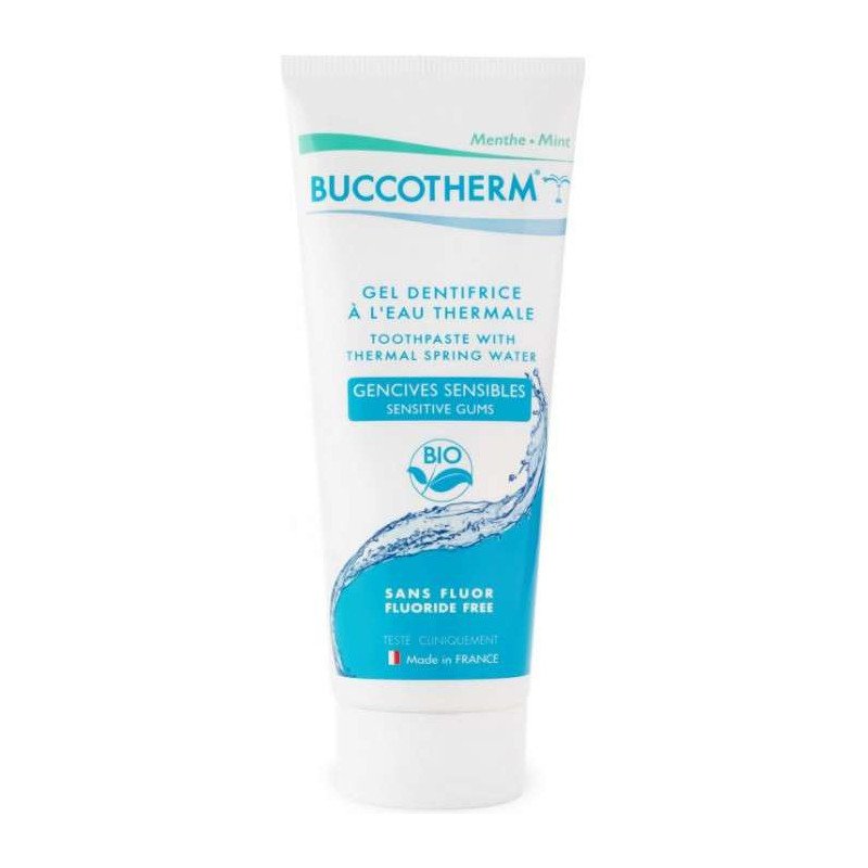 BUCCOTHERM GEL DENTIFRICE GENCIVES SENSIBLES BIO SANS FLUOR 75 ML