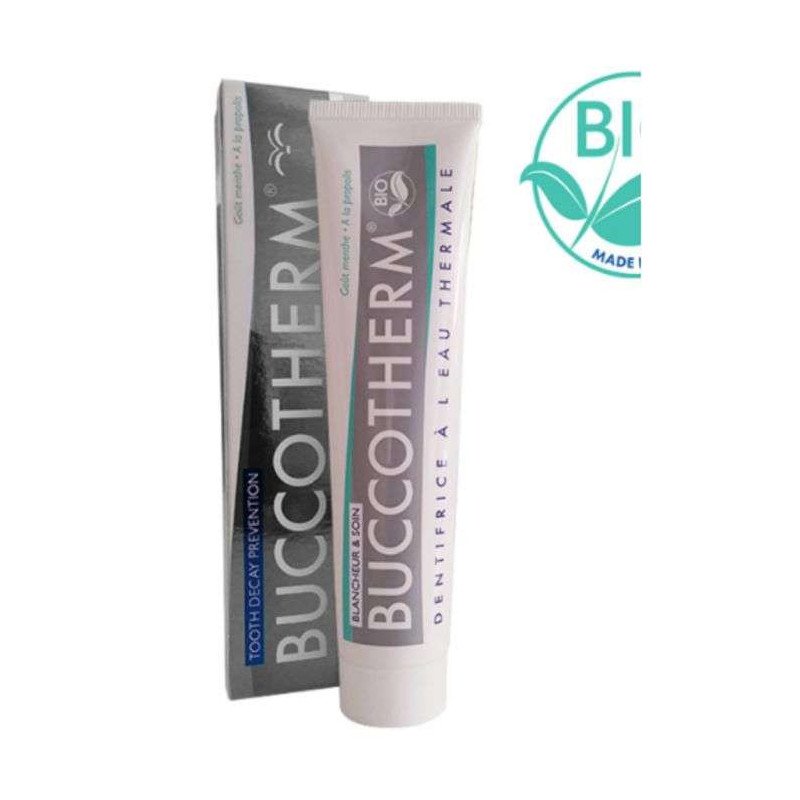 BUCCOTHERM DENTIFRICE BLANCHEUR ET SOIN GOUT MENTHE 75 ML
