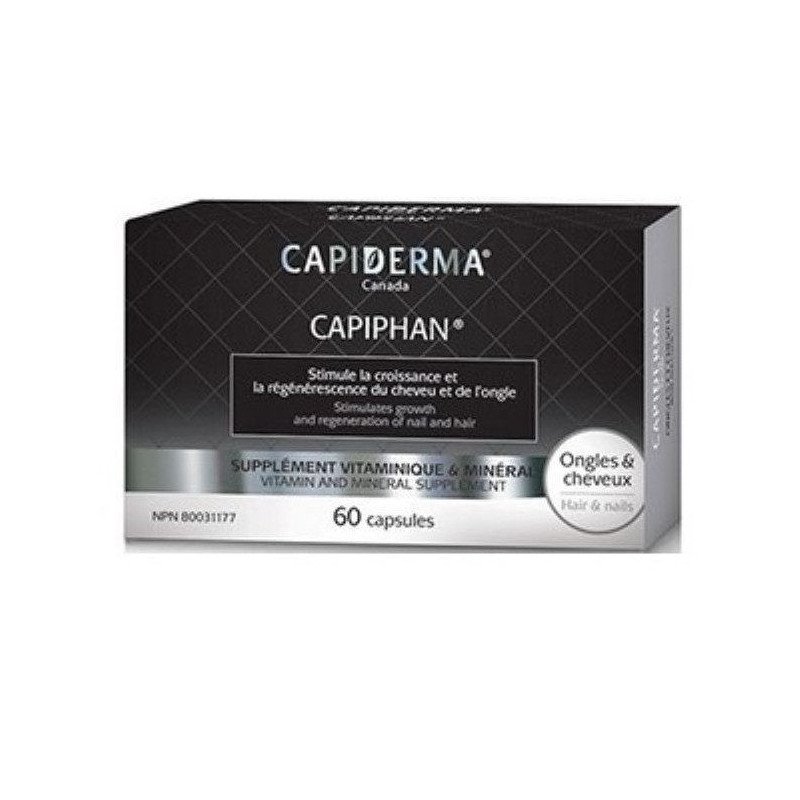 CAPIDERMA CAPIPHAN 60 CAPSULES VITAMINES ONGLES ET CHEVEUX CAPIDERMA CAPIPHAN 60 CAPSULES VITAMINES ONGLES ET CHEVEUX