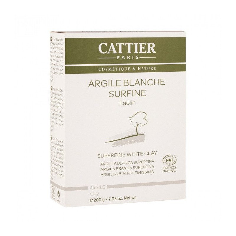 CATTIER ARGILE BLANCHE SURFINE 200 G EN POUDRE