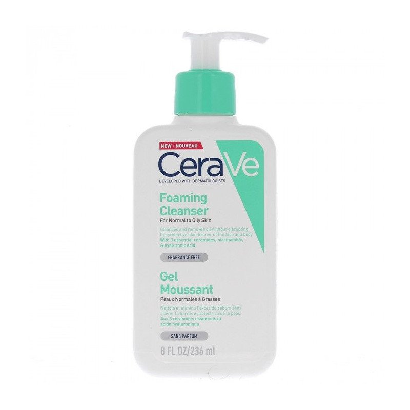 CERAVE GEL MOUSSANT PEAUX NORMALES A GRASSES 236 ML