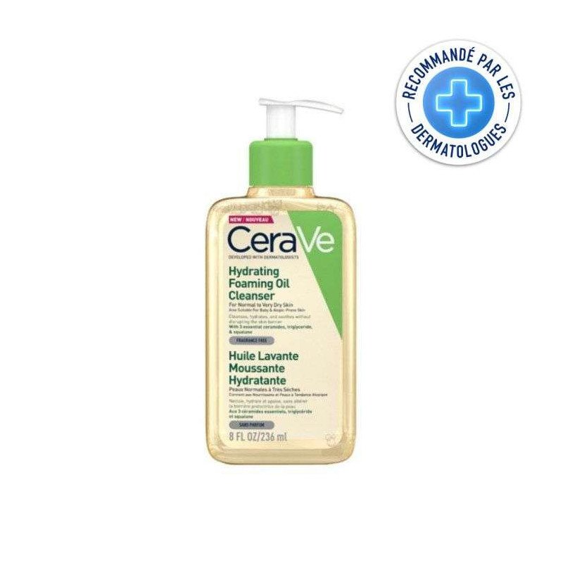 CERAVE HUILE LAVANTE MOUSSANTE HYDRATANTE 236 ML