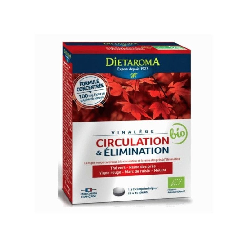 DIETAROMA VINALEGE CIRCULATION ET ELIMINATION COMPRIMES DIETAROMA VINALEGE CIRCULATION ET ELIMINATION COMPRIMES