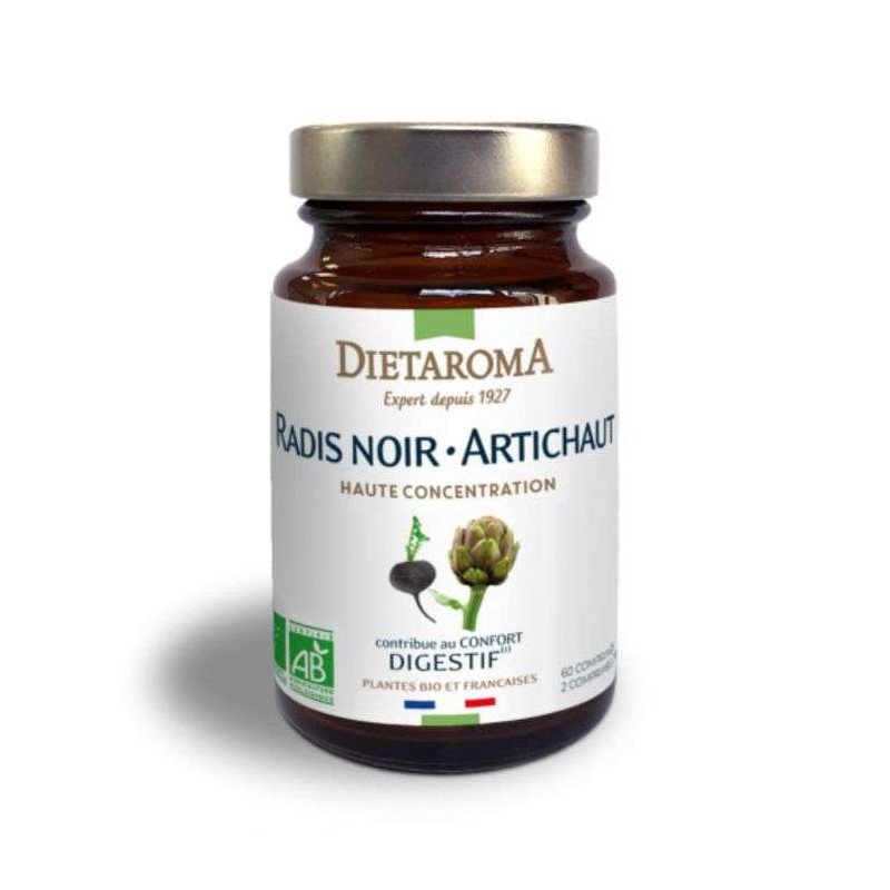 DIETAROMA RADIS NOIR ARTICHAUT 60 COMPRIMES DIETAROMA RADIS NOIR ARTICHAUT 60 COMPRIMES