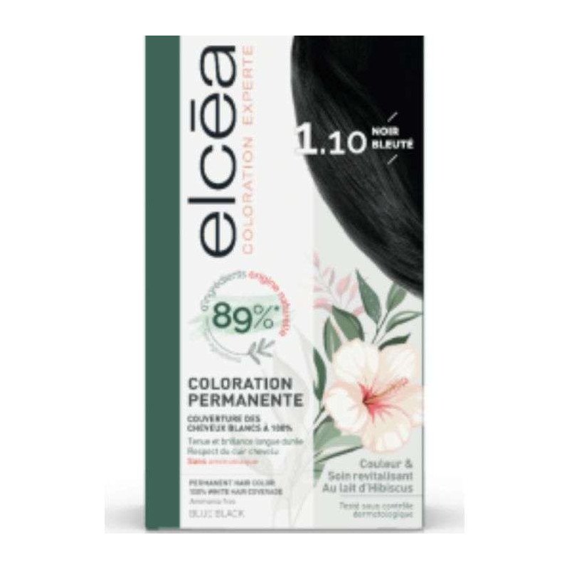 ELCEA COLORATION PERMANANTE NOIR BLEUTE 1.10