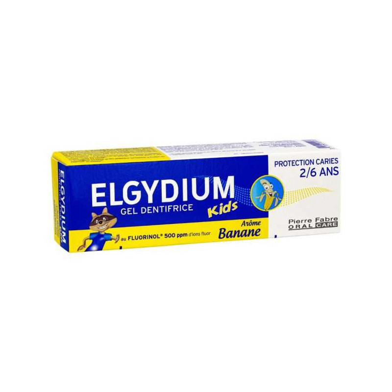 ELGYDIUM DENTIFRICE BANANE 2- 6 ANS 50 ML