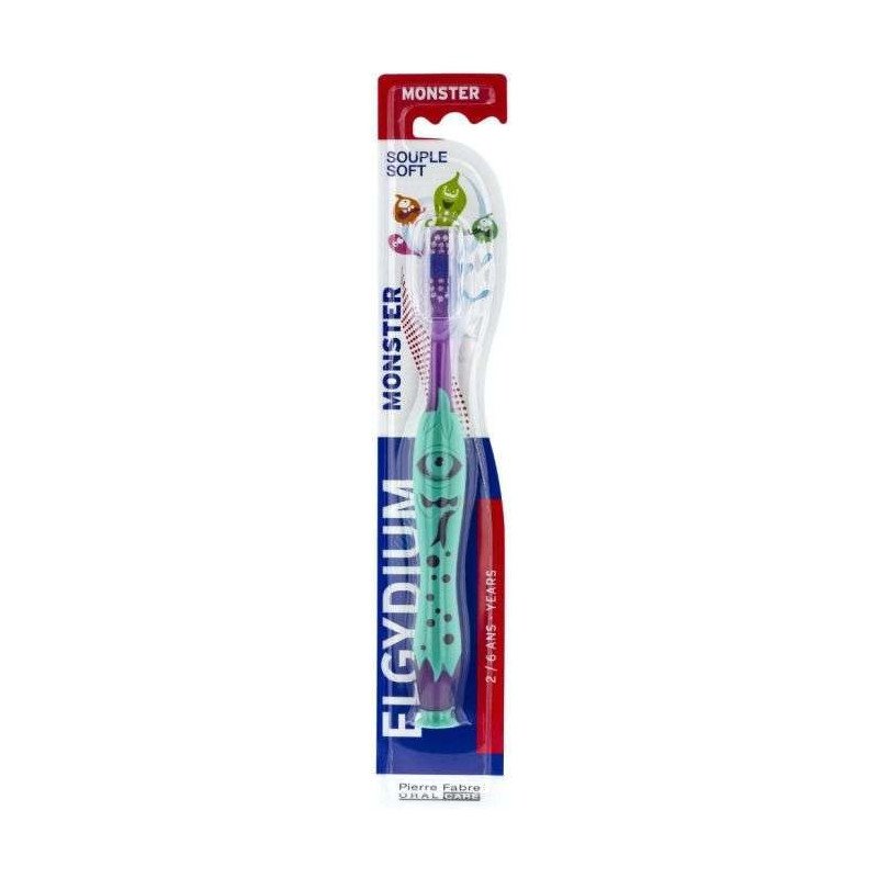ELGYDIUM BROSSE A DENTS MONSTER SOUPLE 2-6 ANS ELGYDIUM BROSSE A DENTS MONSTER SOUPLE 2-6 ANS