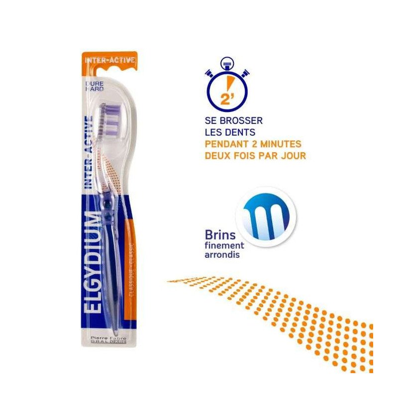 ELGYDIUM BROSSE A DENTS INTER ACTIVE DURE
