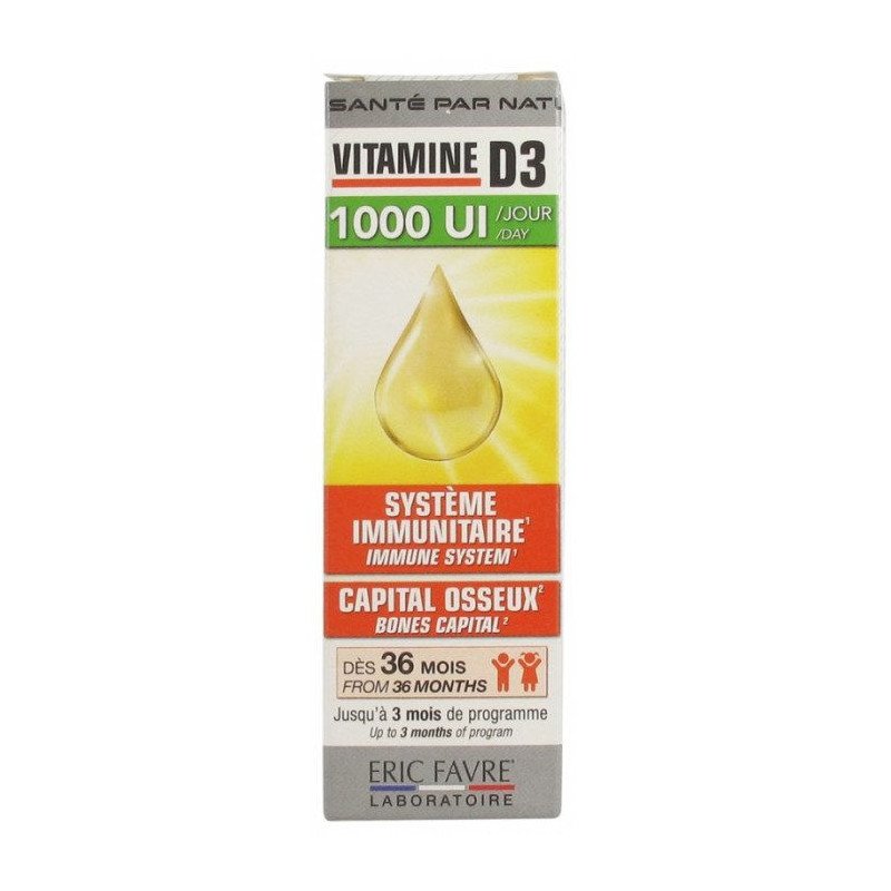 ERIC FAVRE VITAMINE D3 20ML ERIC FAVRE VITAMINE D3 20ML