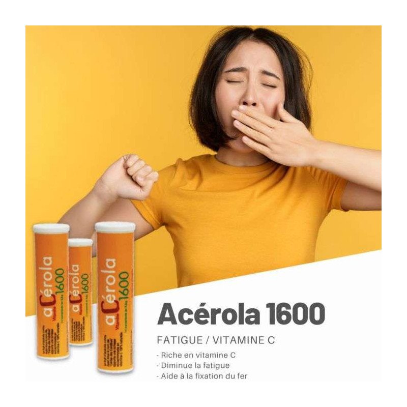 ACEROLA 1600 14 COMPRIMES A CROQUER ACEROLA 1600 14 COMPRIMES A CROQUER